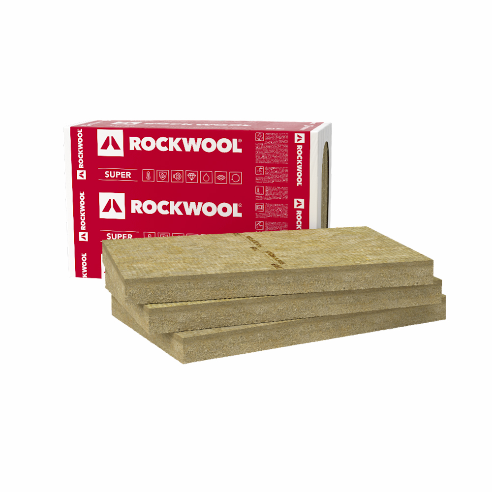 Rockwool Putzträgerplatte 80mm Steinwolle Fassadendämmung Vollwärmeschutz WDVS 